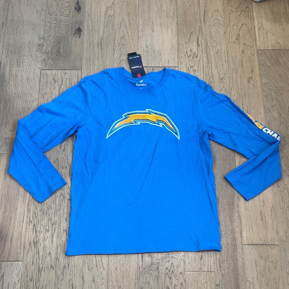 NWT LA Chargers Fanatics Field Goal Legacy T-Shirt Powder Blue Size Large